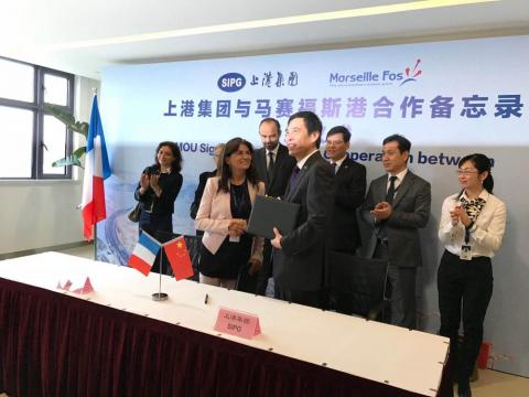 Le port de Marseille Fos en visite à Shanghai